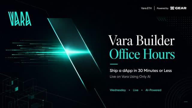 Illustration for «Vara Builder Office Hours - Ship a dApp in 30 minutes»
