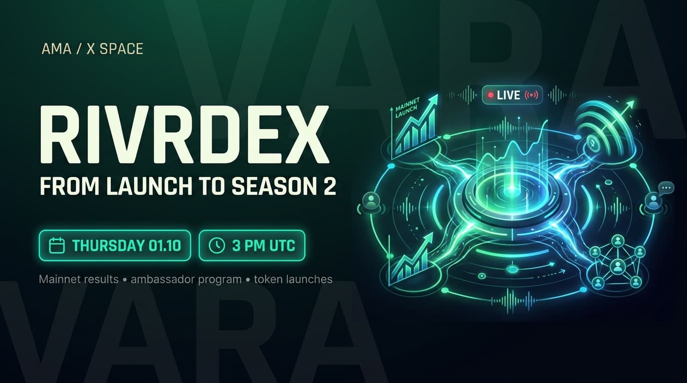 RivrDEX — From Launch to Season 2, What's Live and What's Next.